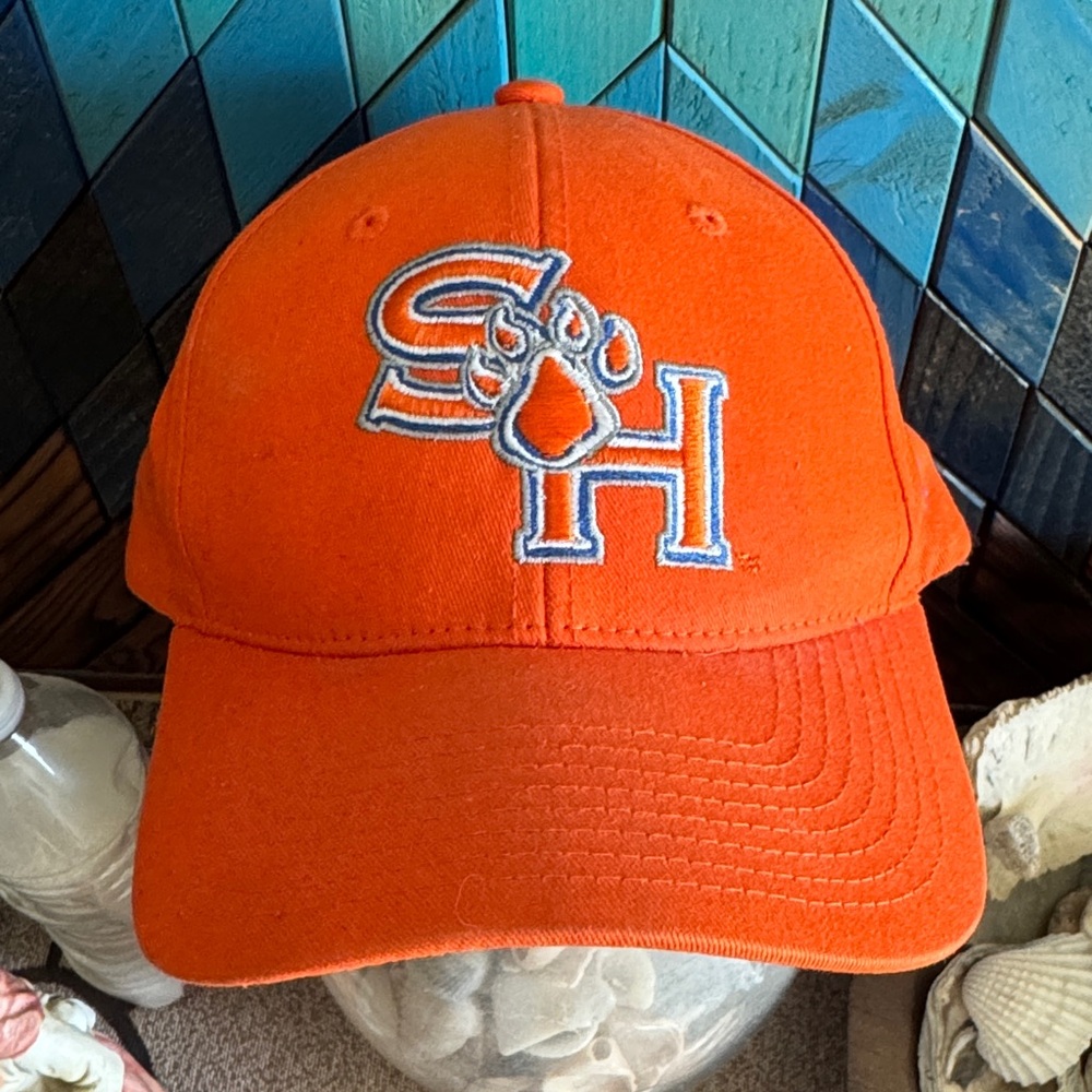 Zephyr Orange Baseball Cap with Embroidered Logo
